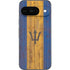 Barbados Flag Dark Wood Google Pixel 9 Skin